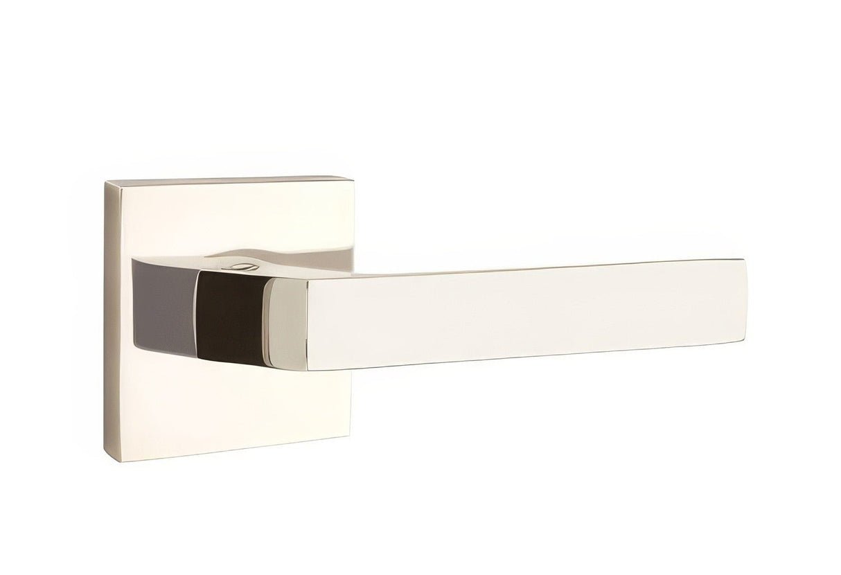 Emtek 5210DTUS14RH polished nickel lifetime privacy door lever
