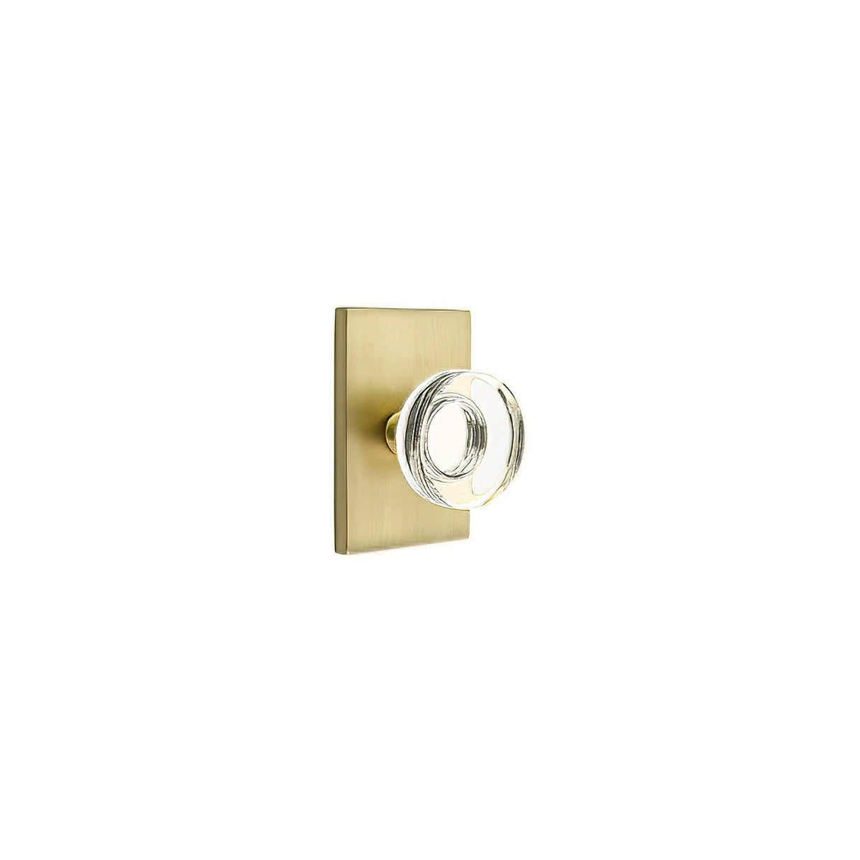 Emtek 5212MDCUS4 satin brass privacy door knob