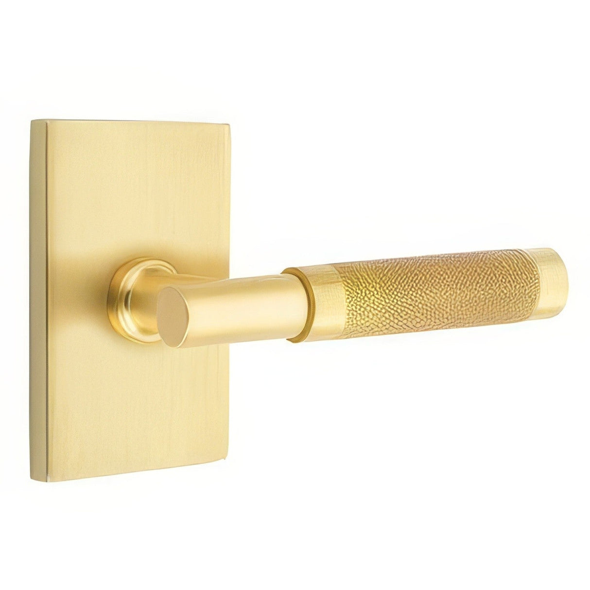 Emtek 5212US4.TAUS4.KNUS4.LH satin brass privacy door lever