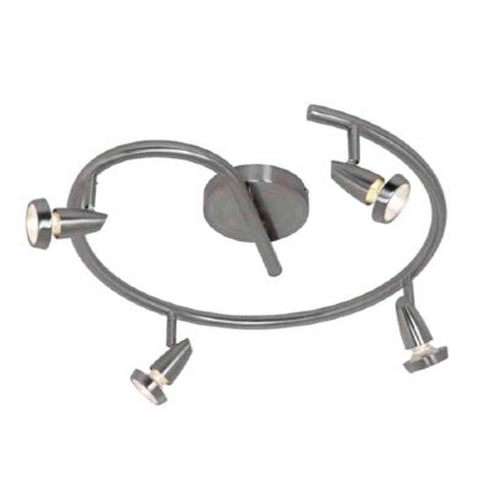 Access Lighting 52222LEDDLP-BS brushed steel led cluster spot