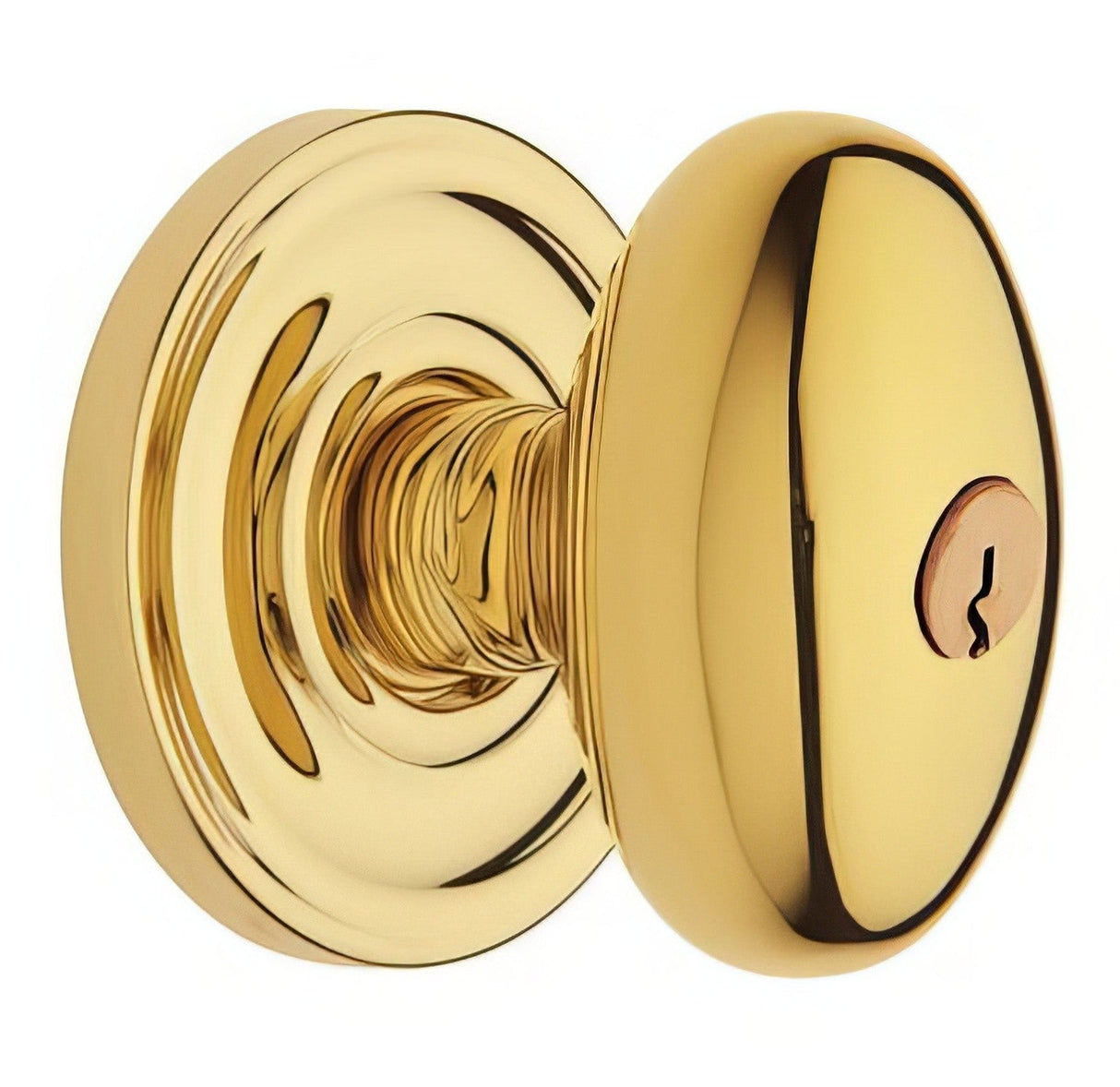 Baldwin 5225003ENTR lifetime polished brass keyed entry door knob