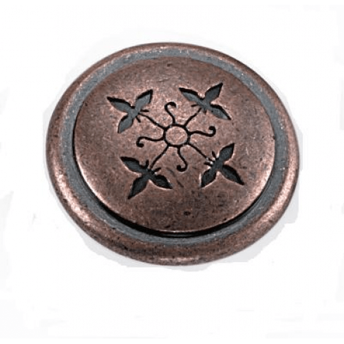 Laurey 53007 530 Cimarron 1-1/4" Cabinet Knob Antique Copper