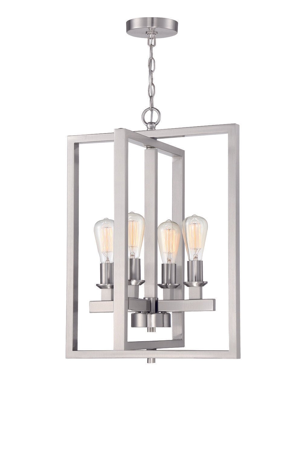 Craftmade 53134-BNK Chicago 4 Light Foyer Brushed Polished Nickel