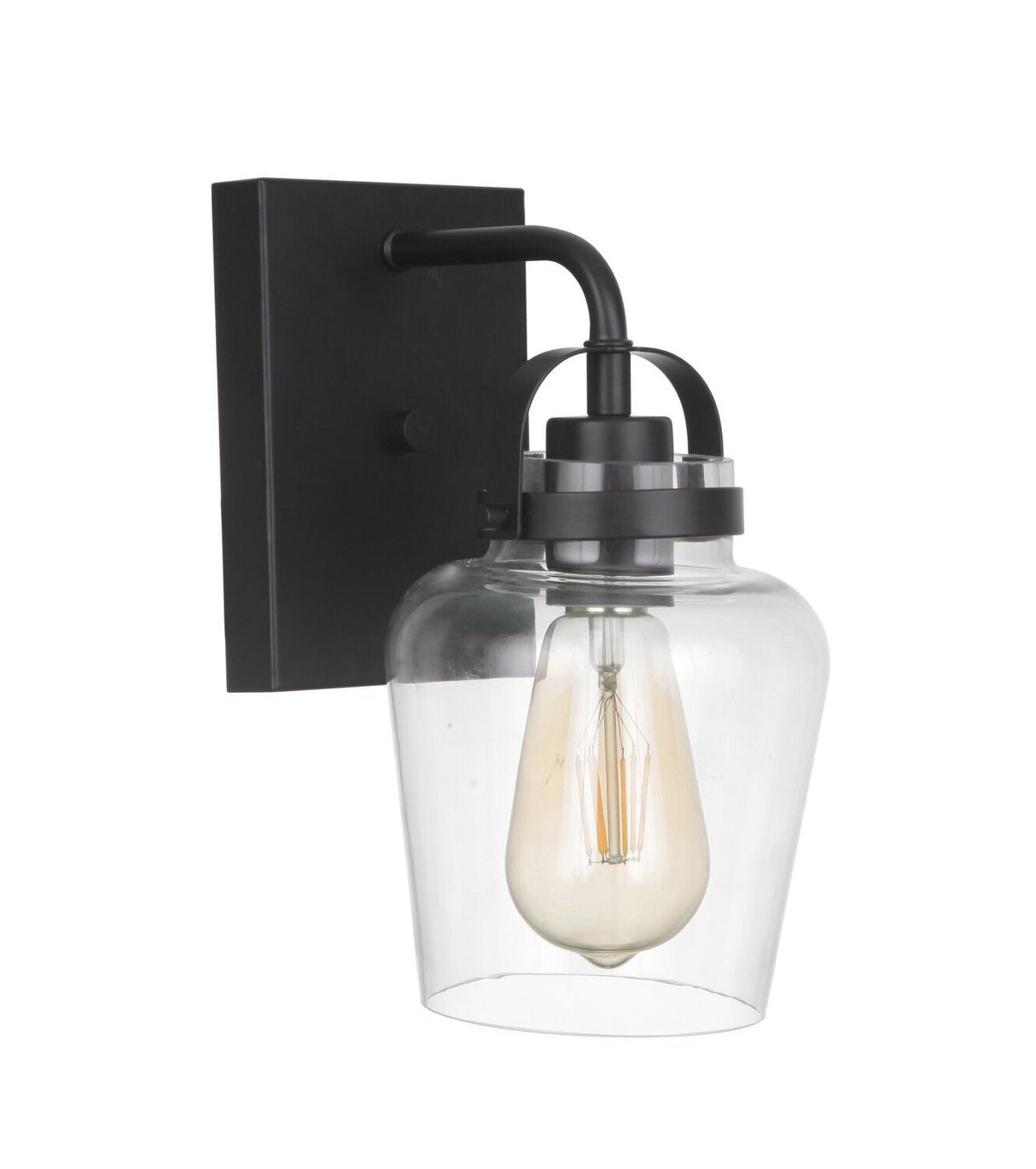 Craftmade 53501-FB flat black wall sconce