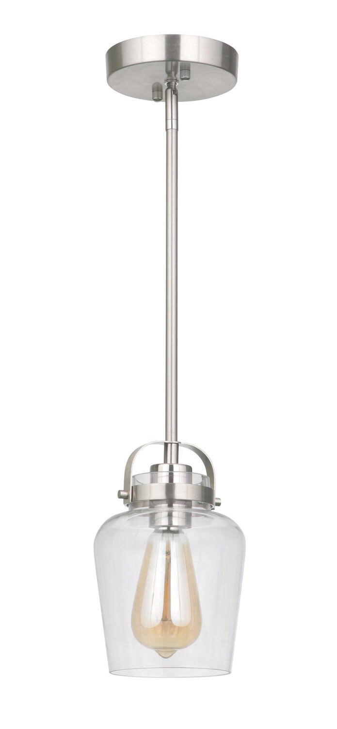 Craftmade 53591-BNK brushed polished nickel mini pendant