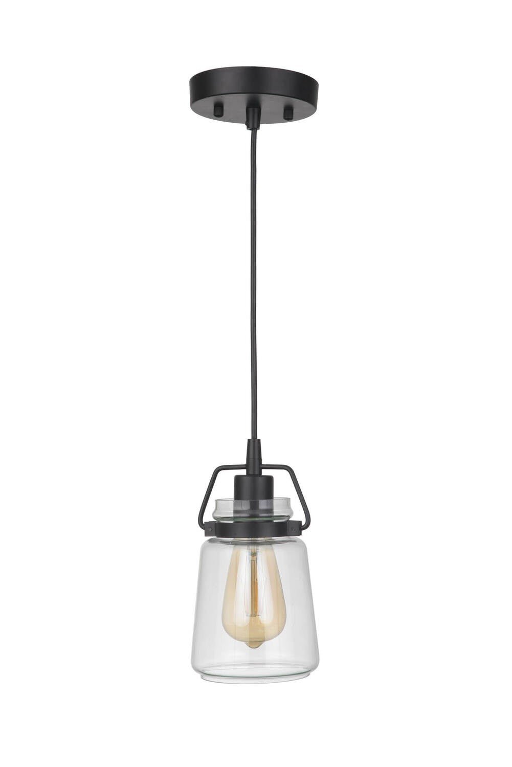 Craftmade 53591-FB flat black mini pendant