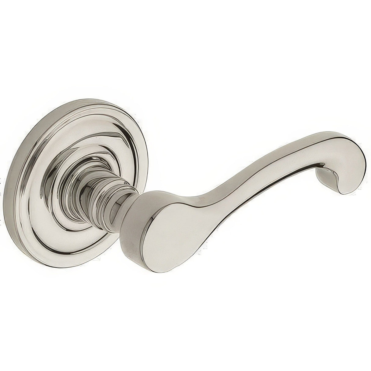 Baldwin 5445V055LMR lifetime polished nickel dummy door lever