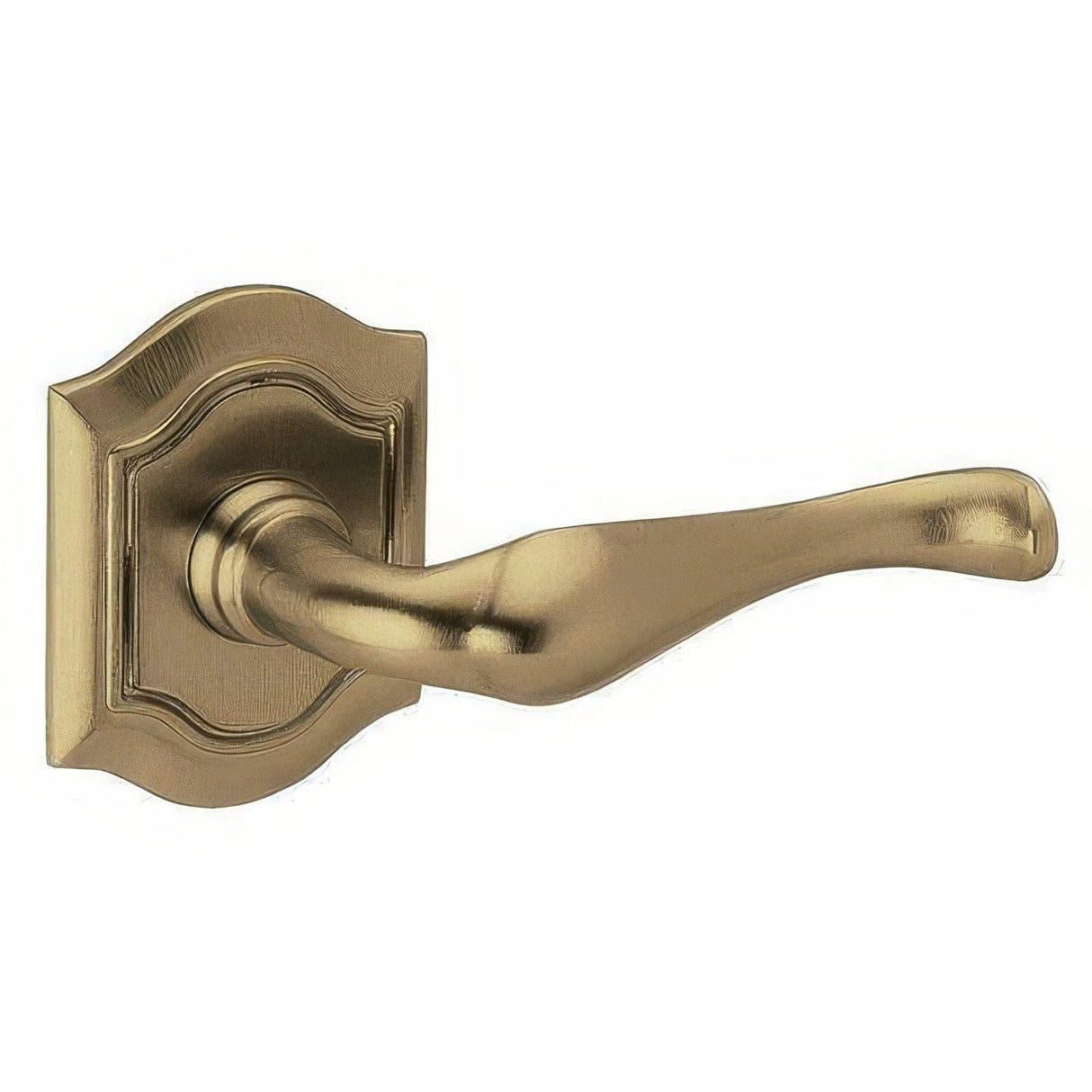 Baldwin 5447V050RMR satin brass and black dummy door lever