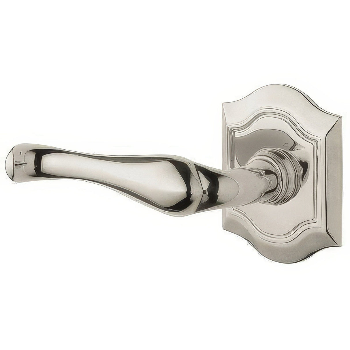 Baldwin 5447V055LMR lifetime polished nickel dummy door lever