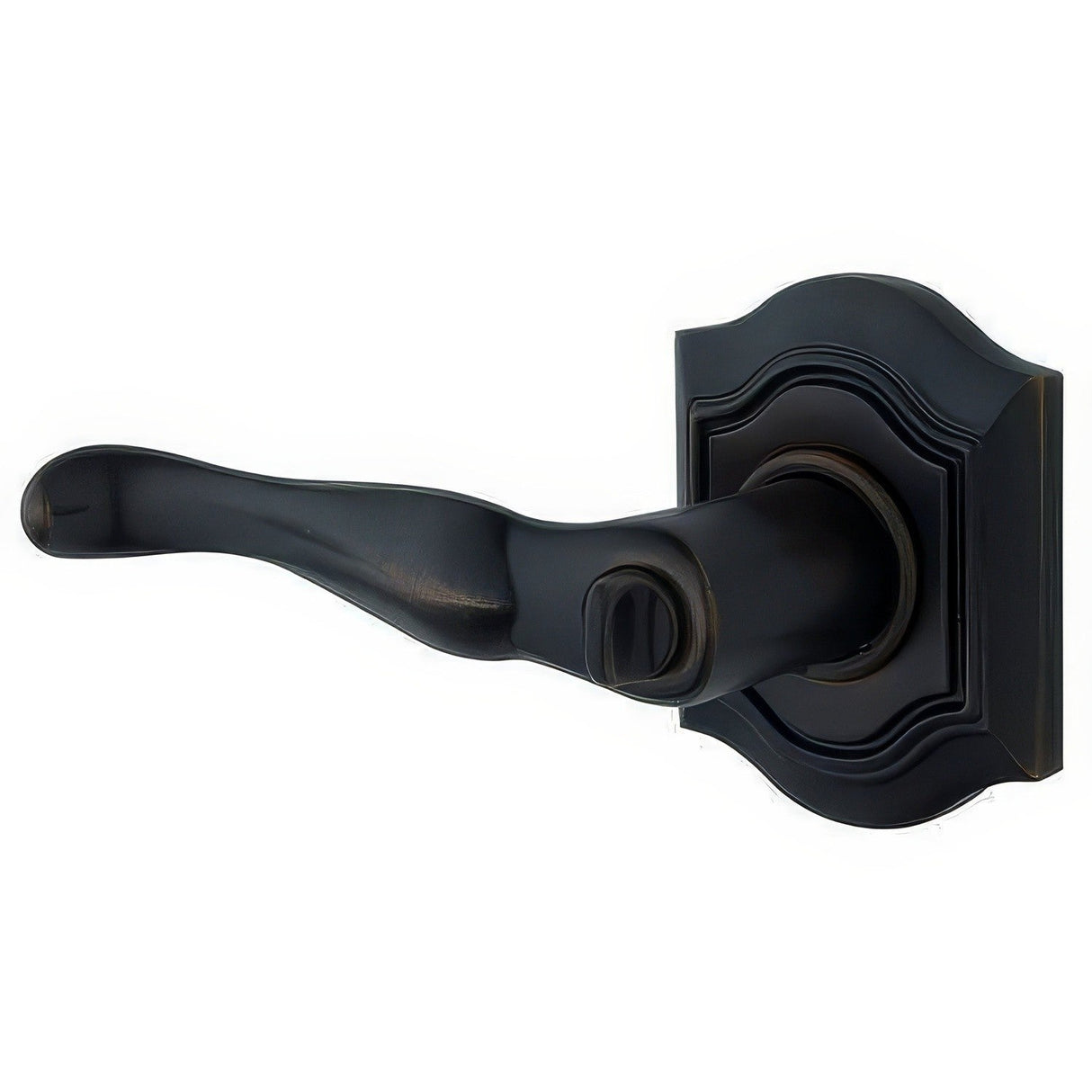 Baldwin 5447V190LMR satin black dummy door lever
