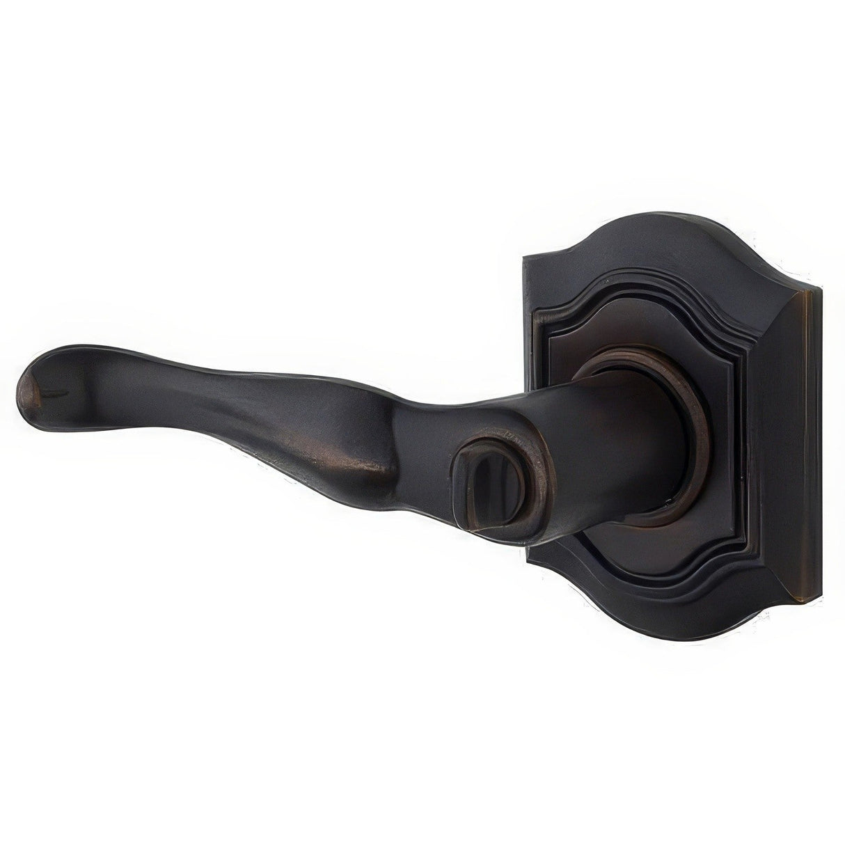 Baldwin 5447V402LMR distressed oil rubbed bronze dummy door lever