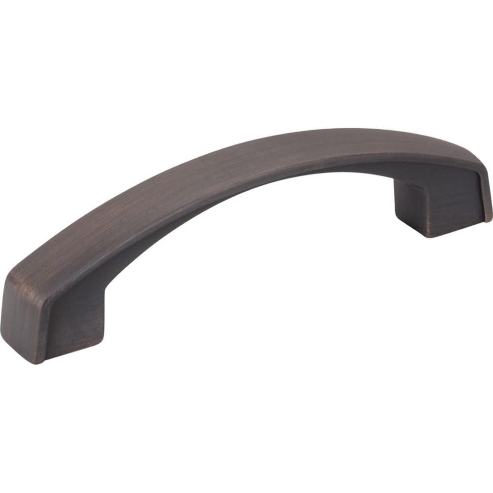 Jeffrey Alexander 549-96DBAC Merrick cabinet drawer pull in satin stainless, additional view