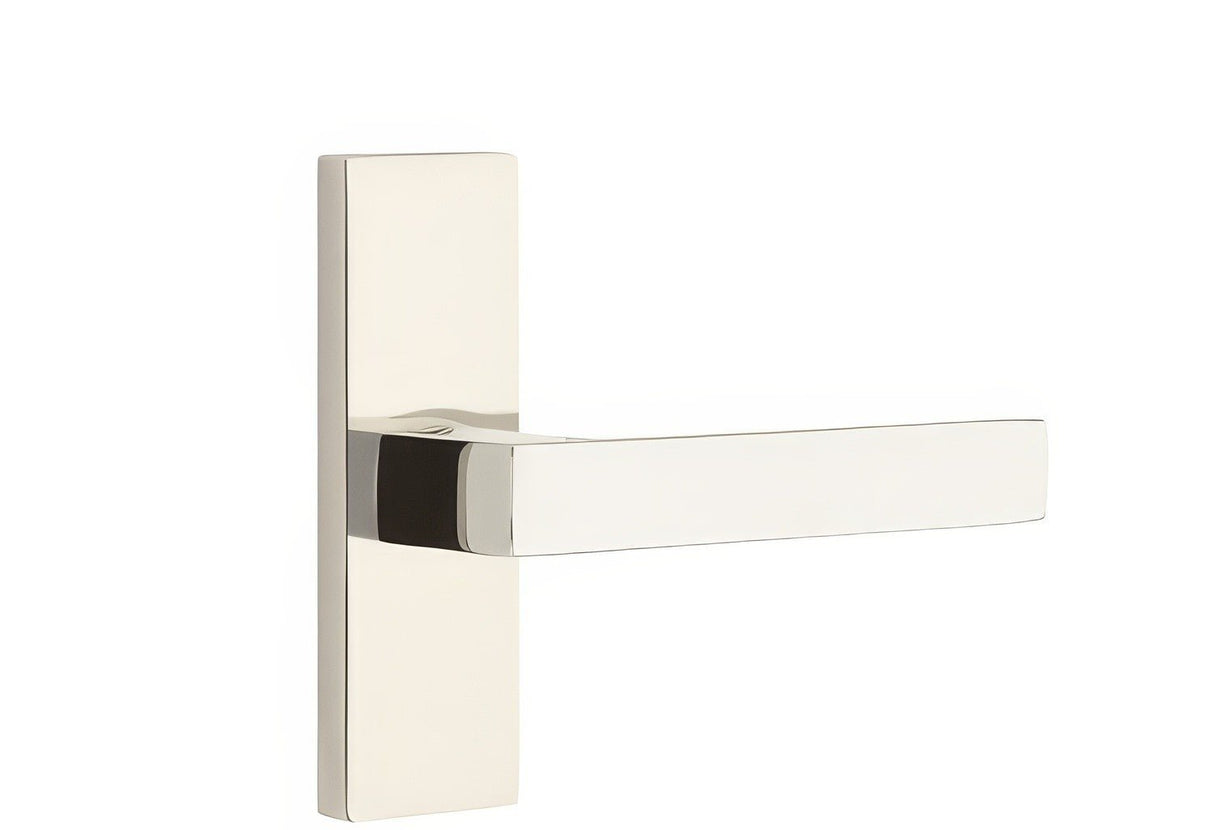 Emtek 5507DTUS14LH polished nickel lifetime passage door lever