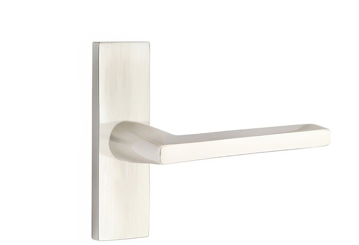 Emtek 5507HLOUS15RH satin nickel passage door lever