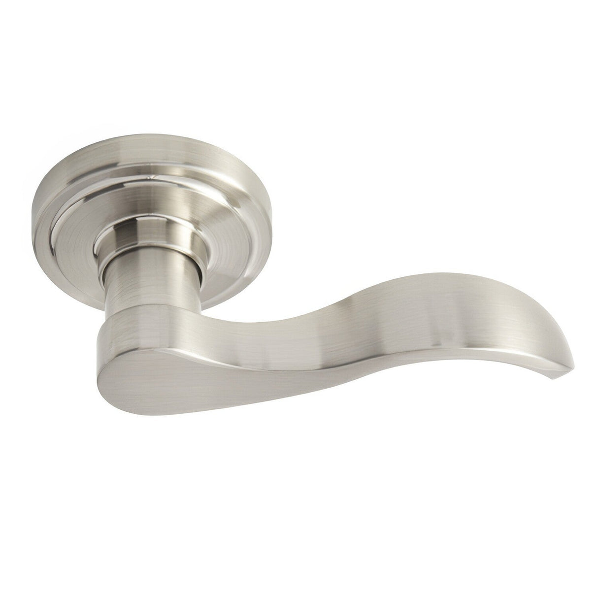 Better Home Products 55115SN satin nickel passage door lever