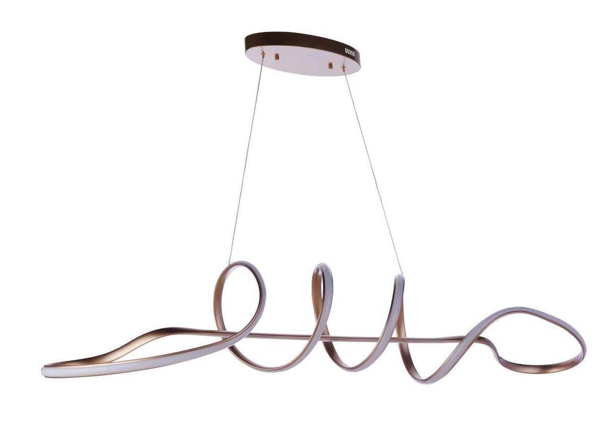 Craftmade 55770-CHB-LED champagne brass island