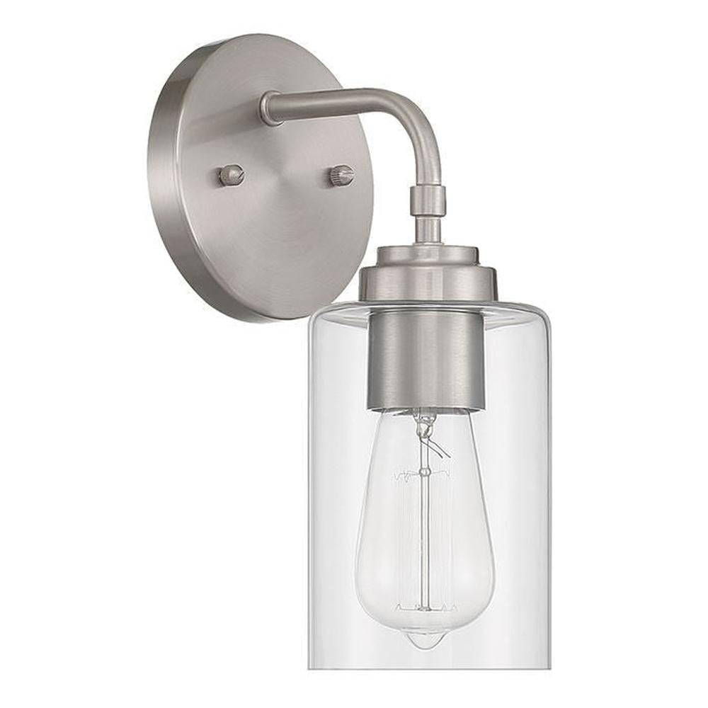 Craftmade 56001-BNK brushed polished nickel wall sconce