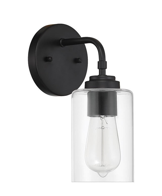 Craftmade 56001-FB flat black wall sconce