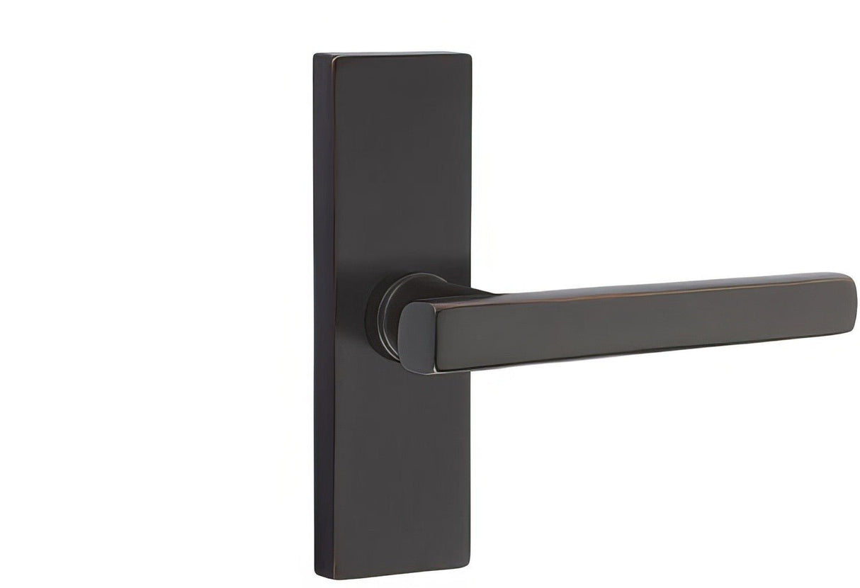 Emtek 5607FRLUS10BRH oil rubbed bronze privacy door lever