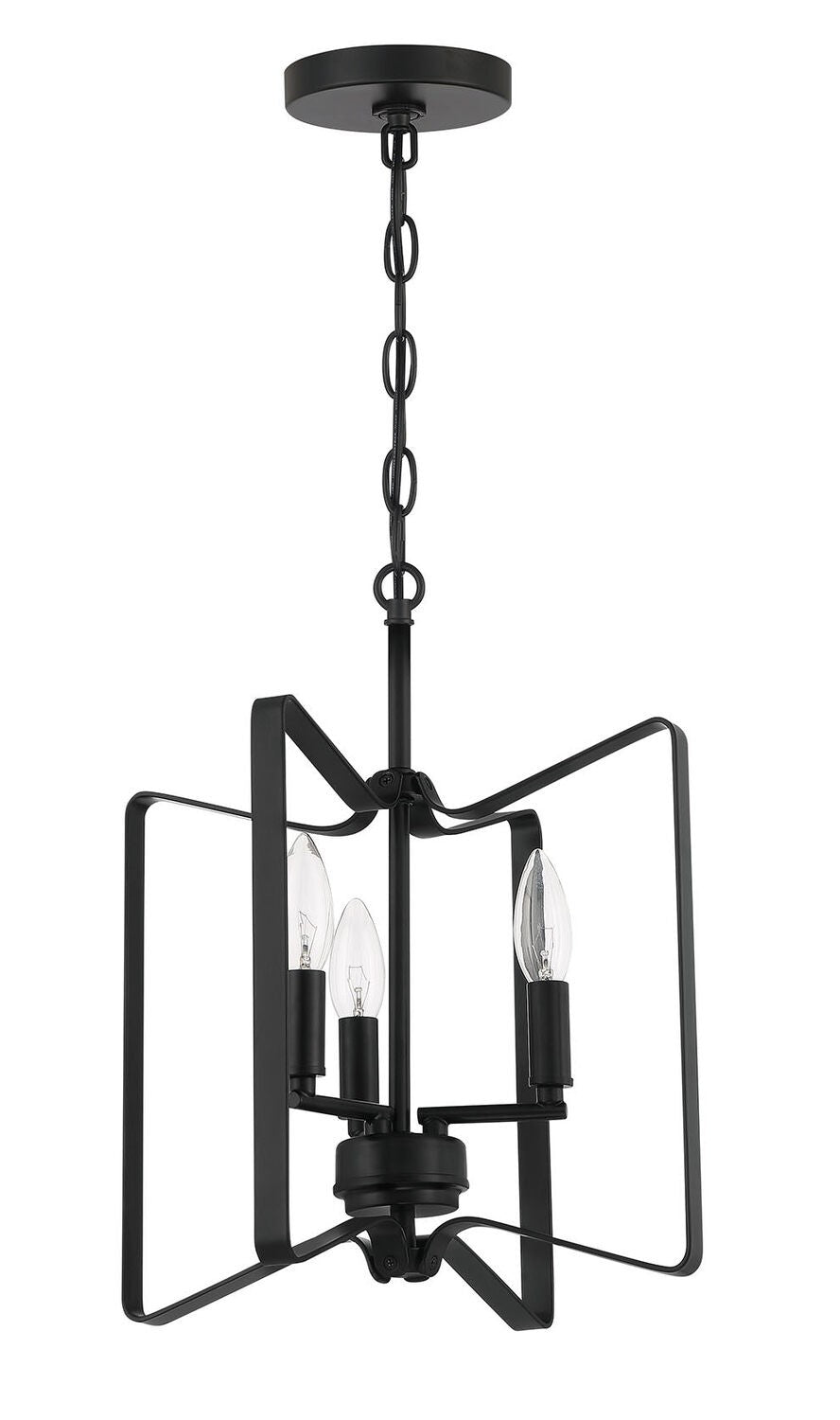 Craftmade 56153-FB flat black convertible semi flush