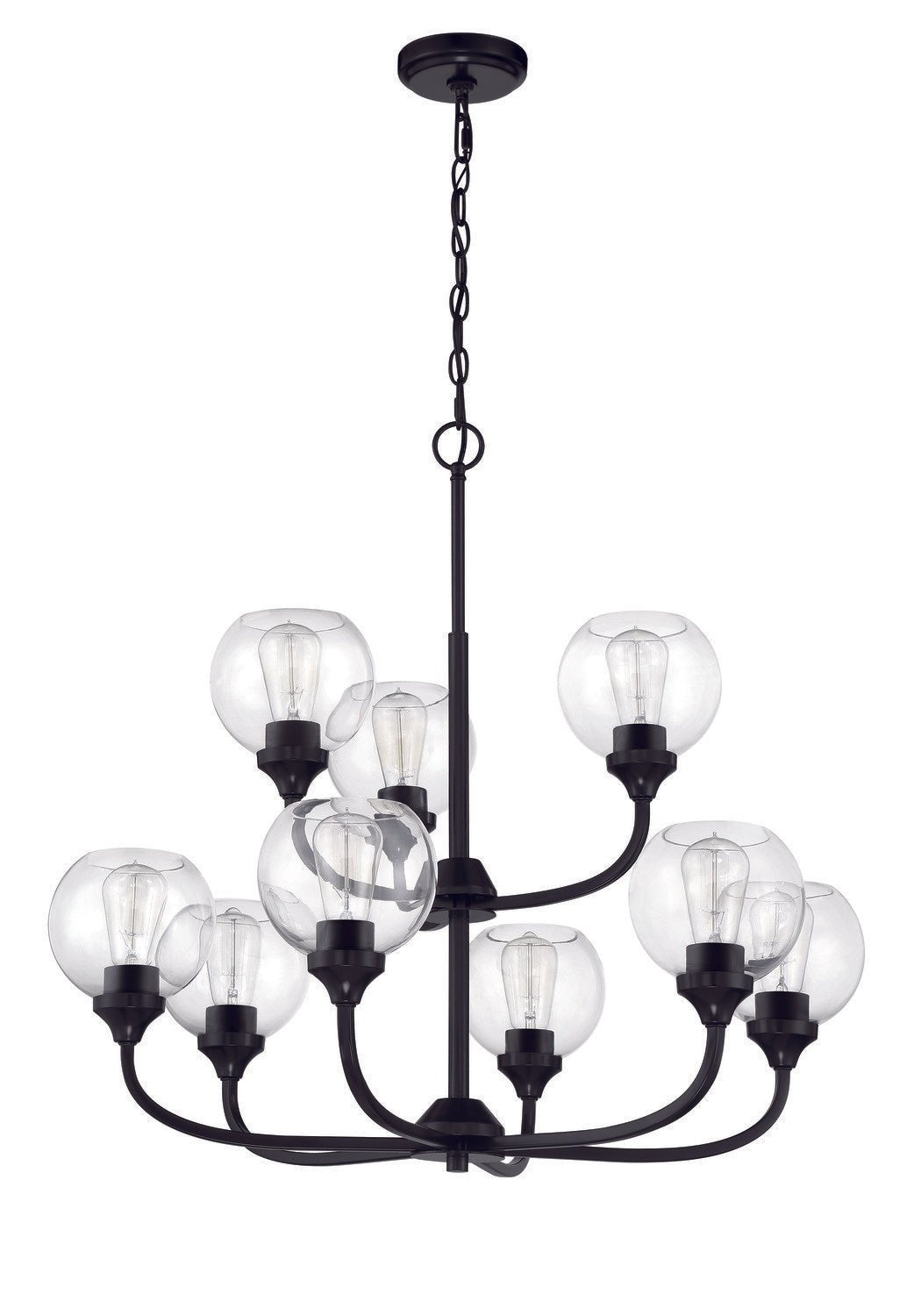Craftmade 56229-FB flat black chandelier