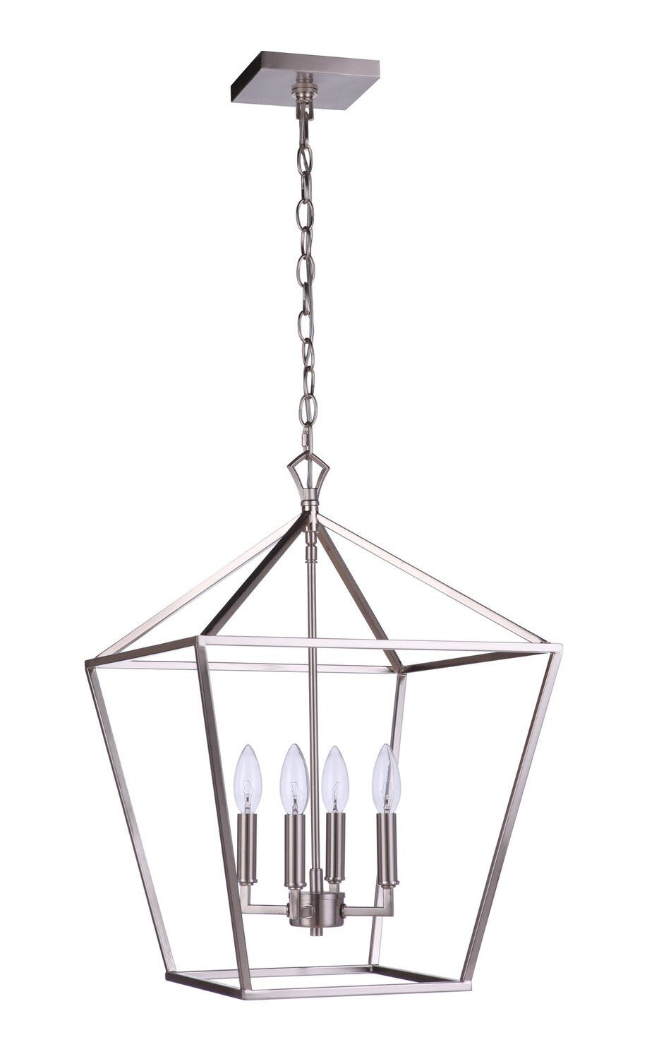 Craftmade 56335-BNK Flynt II 4 Light 16" Foyer Brushed Polished Nickel