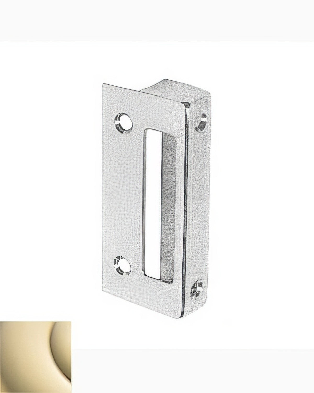 Baldwin 5671003 lifetime polished brass strike plate