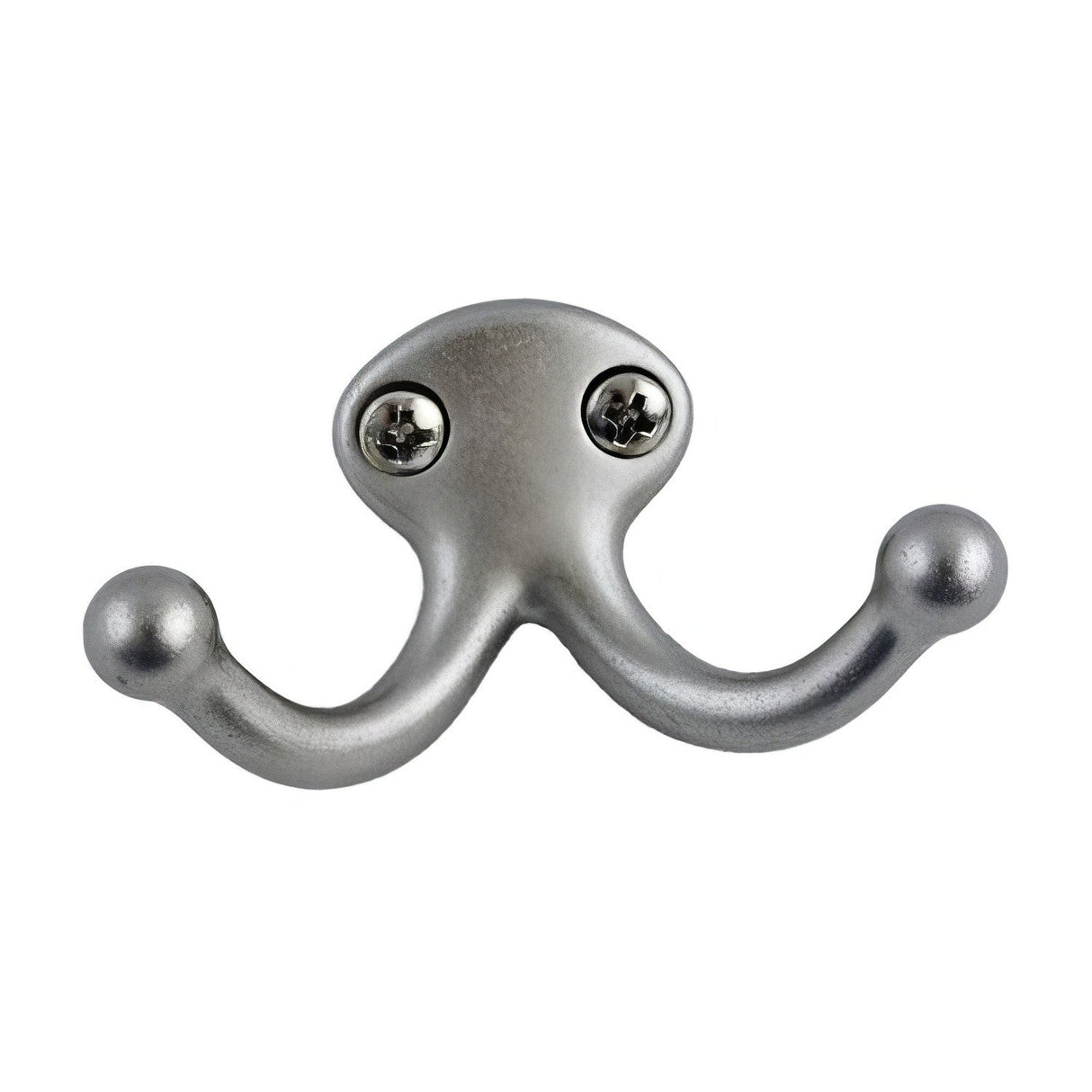 Ives 582A15 double wardrobe hook in satin nickel, additional view