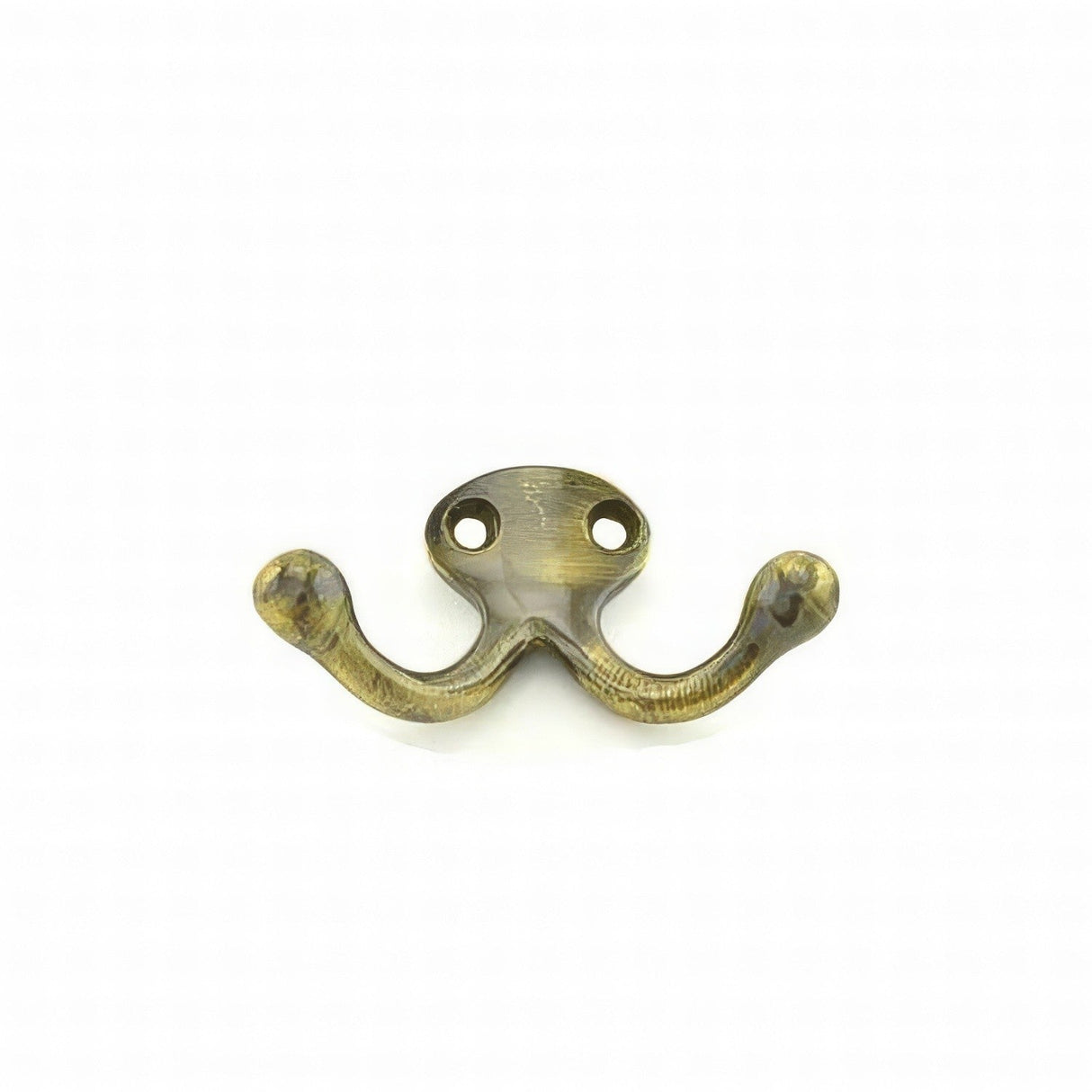 Ives 582B5 antique brass double wardrobe hook