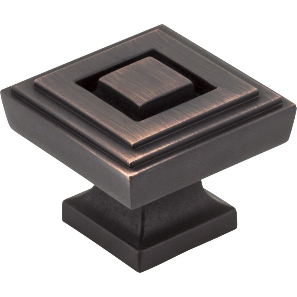 Jeffrey Alexander 585L-DBAC brushed oil rubbed bronze cabinet knob