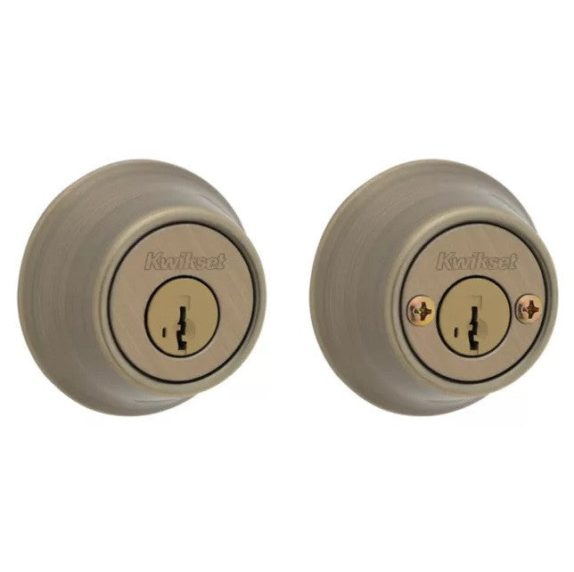 Kwikset 665 Double Cylinder Deadbolt in Satin Nickel - 665-15S.STRKP