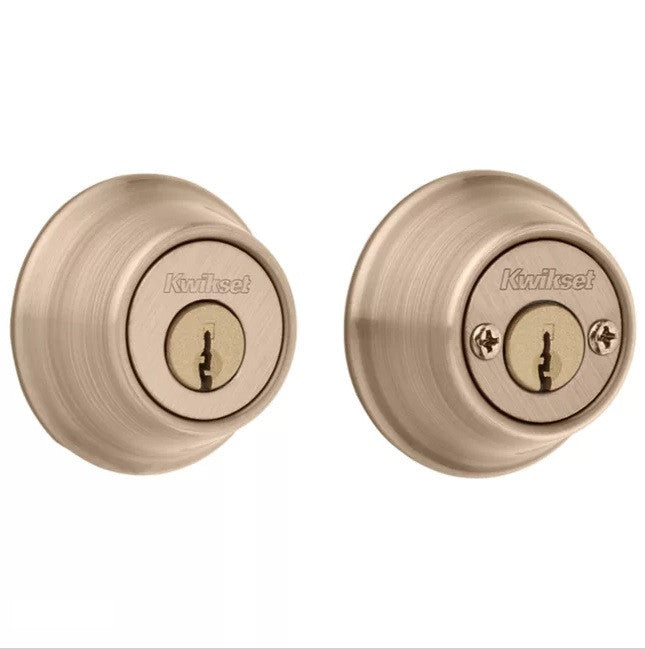Kwikset 665 Double Cylinder Deadbolt in Venetian Bronze - 665-11PS.STRKP