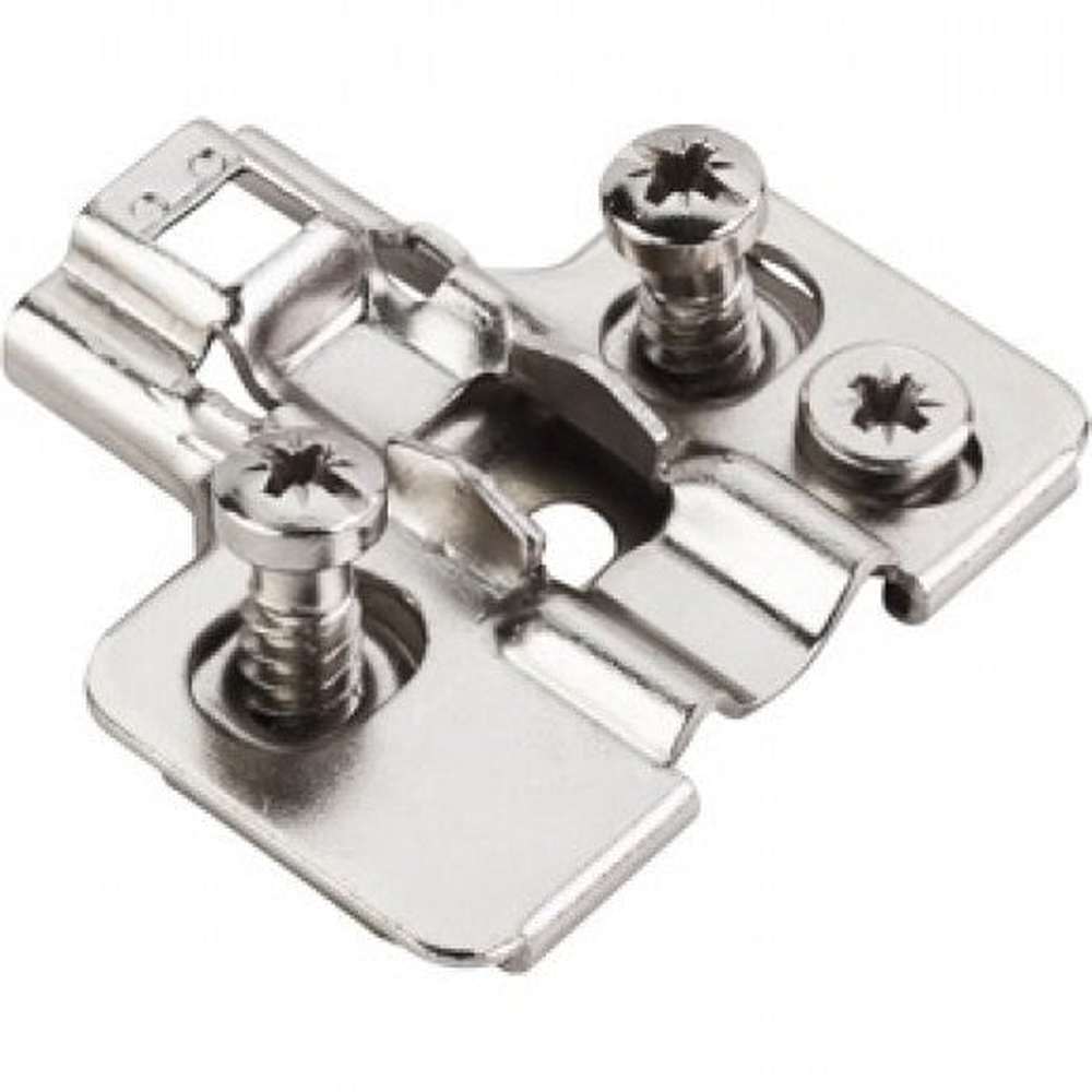 Hardware Resources 600.0P73.05 polished nickel adjustable plate for cabinet hinge