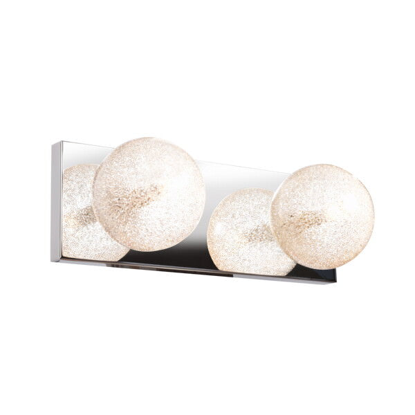 Access Lighting 62322-MSS/CLR mirrored stainless steel glass vanity