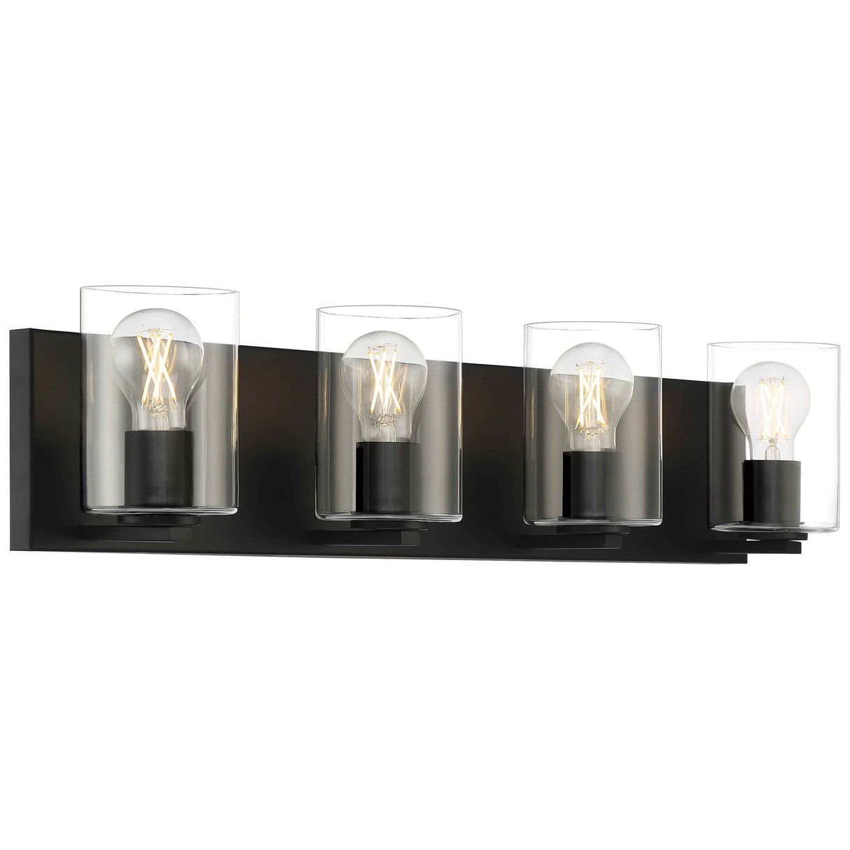 Access Lighting 62583LEDDLP-MBL/CLR 4 light led vanity