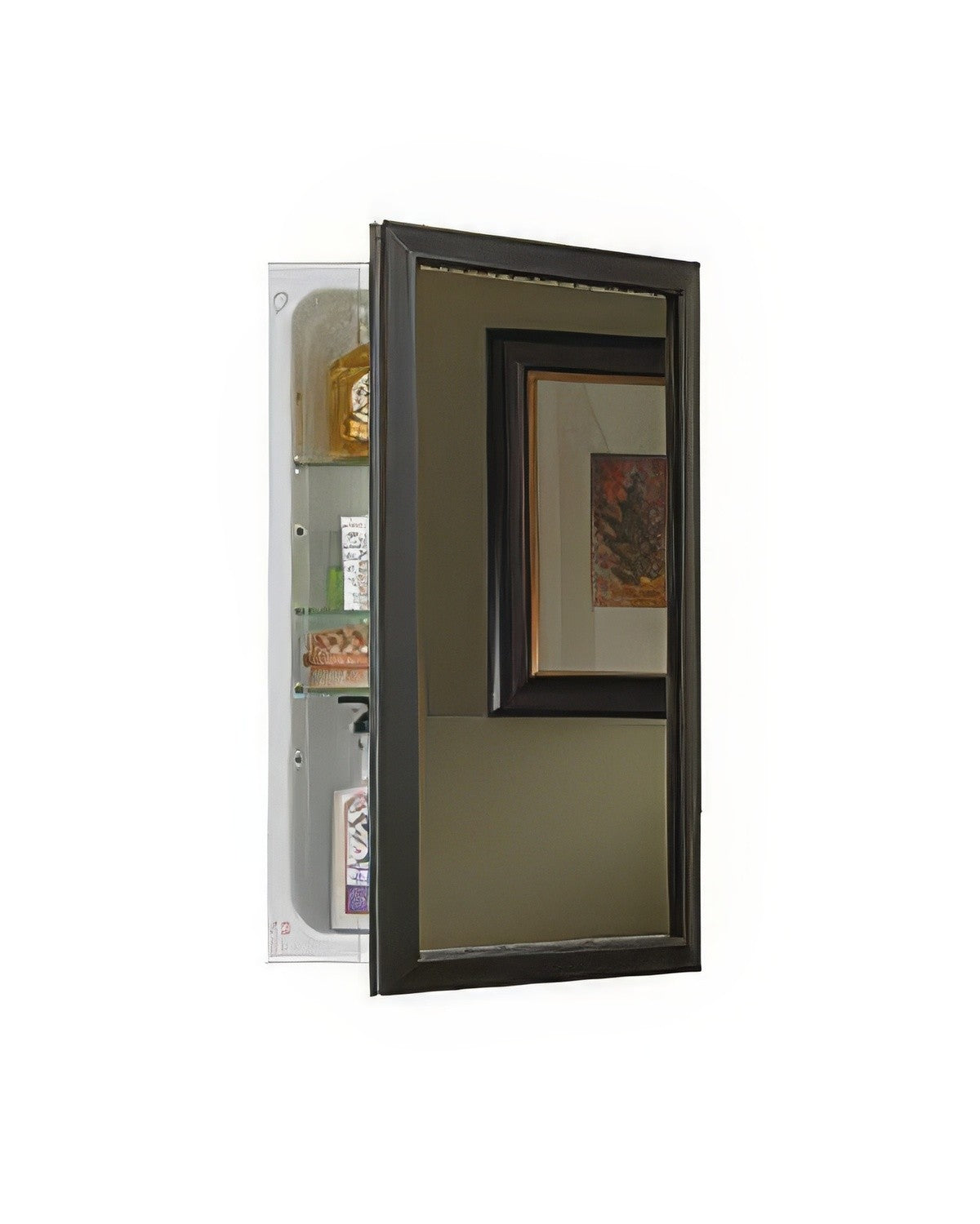 Jensen 625N244BZC Hampton Framed Medicine Cabinet in Oil Rubbed Bronze