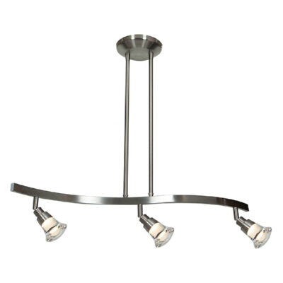 Access Lighting 63053LEDD-MC/ACR matte chrome pendant light