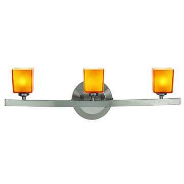 Access Lighting 63813-18-MC/AMB matte chrome / amber vanity light
