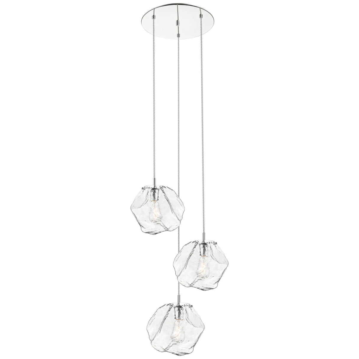 Access Lighting 63127LEDDLP-MSS/CLR 3 light led pendant