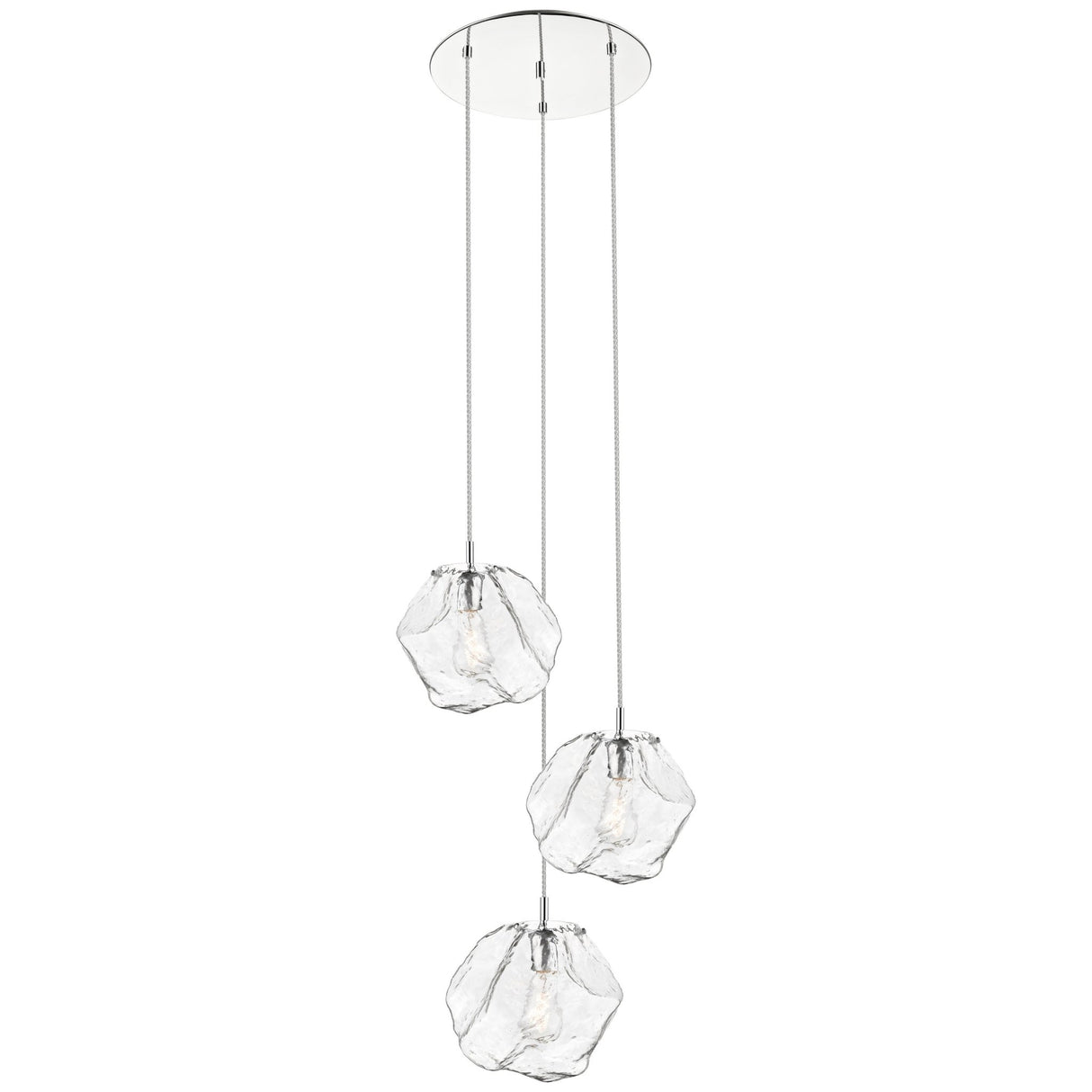 Access Lighting 63127LEDDLP-MSS/CLR 3 light led pendant