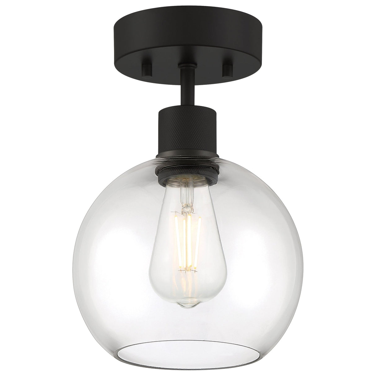 Access Lighting 63148LEDDLP-MBL/CLR burgundy led semi-flush