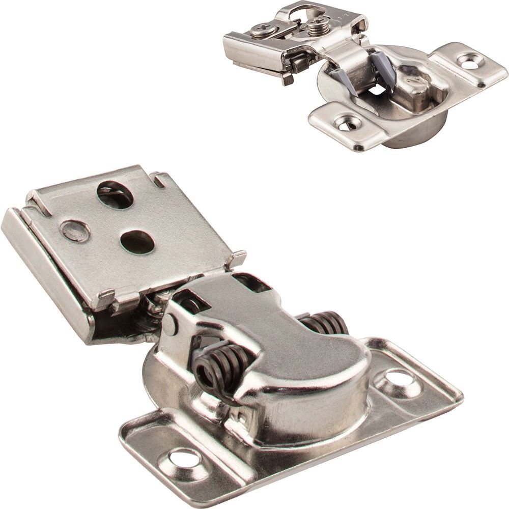 Hardware Resources Dura-Close 2 Cleat 1/2" Overlay Compact Hinge without Dowels