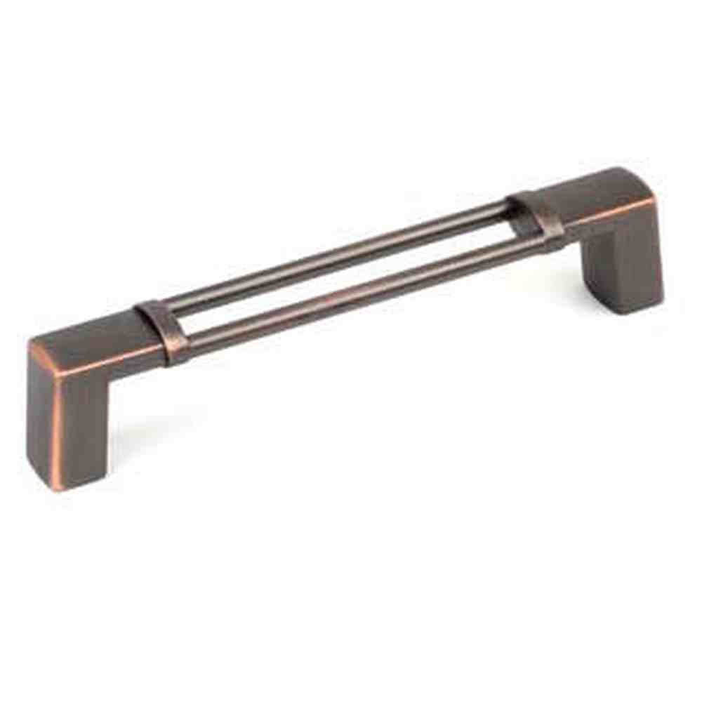 Century Hardware 29368-AZC antique bronze with copper cabinet pull handle