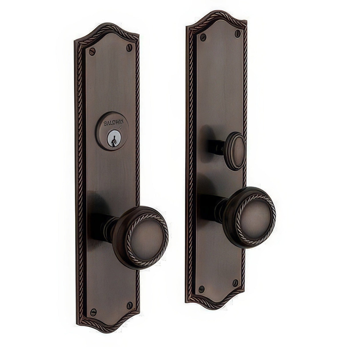 Baldwin 6554112FD venetian bronze handleset trim pack