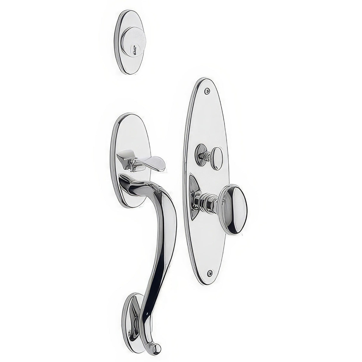 Baldwin 6560260DBLC polished chrome handleset trim pack