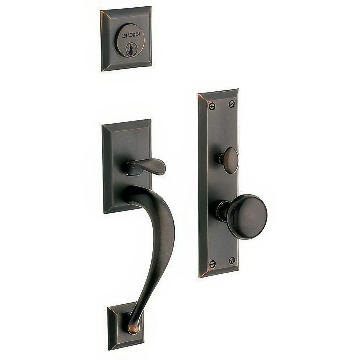 Baldwin 6571112FD venetian bronze handleset trim pack