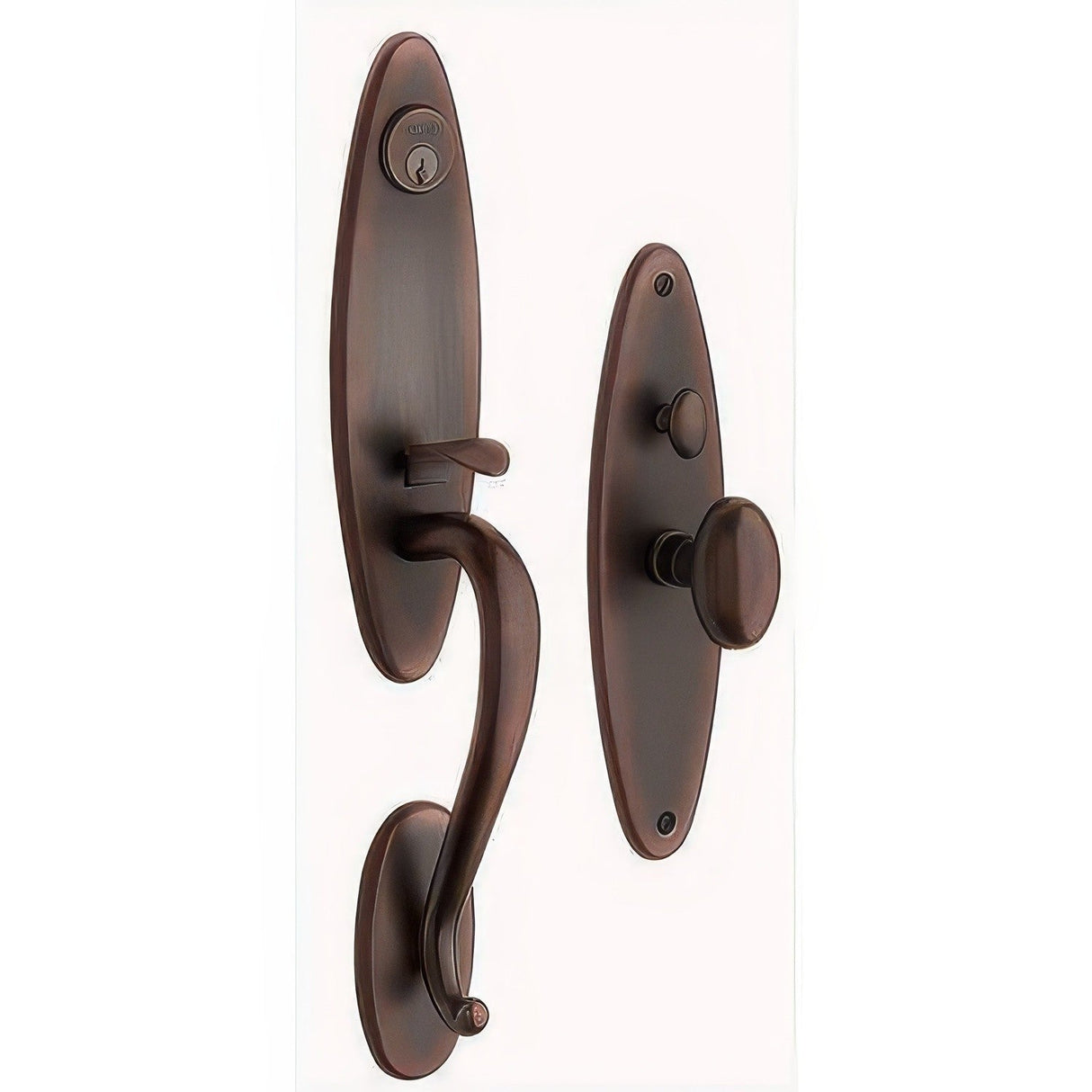 Baldwin 6573112ENTR venetian bronze 6573.entr springfield single cylinder mortise handleset trim set