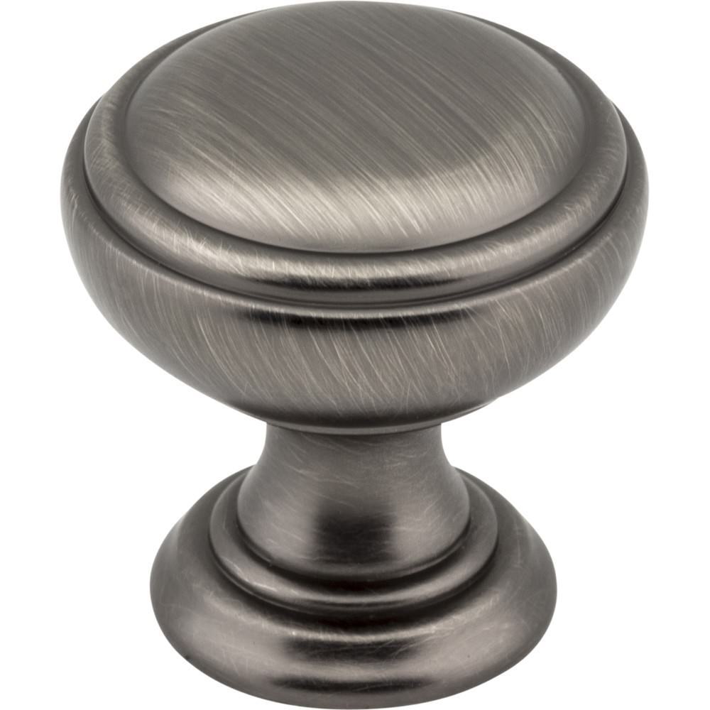 Jeffrey Alexander 658BNBDL brushed pewter cabinet knob
