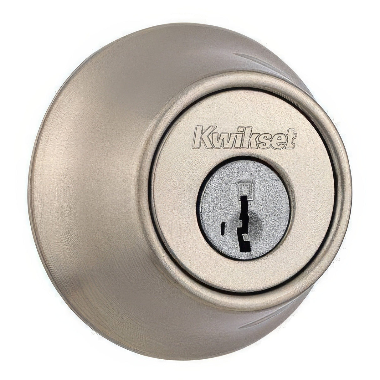 Kwikset 660-15AV1 single cylinder deadbolt in polished brass, additional view