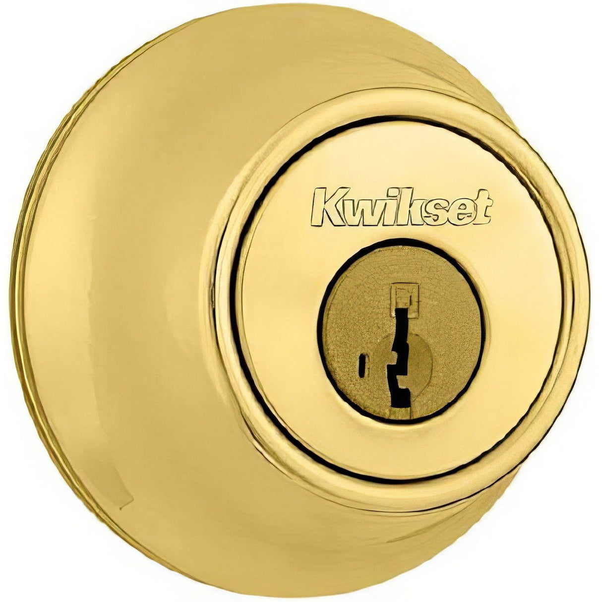Kwikset 660-3S.DS polished brass single cylinder deadbolt